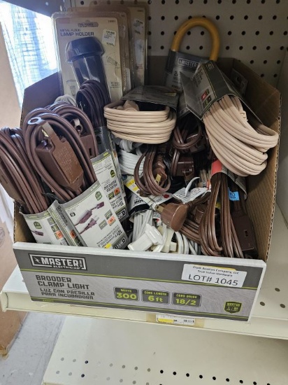 Box Lot of NEW Assorted Extension Cords