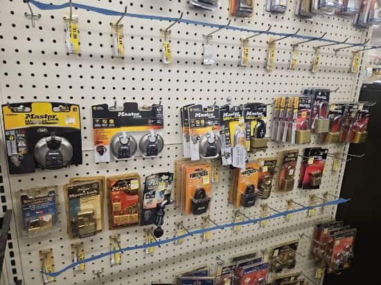 Shelf Lot of NEW Assorted Locks