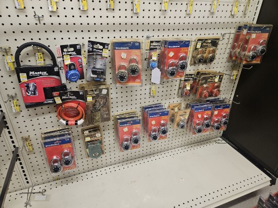Shelf Lot of NEW Assorted Combination Locks