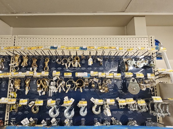 Section of NEW Assorted Hooks, Clevis and Pins