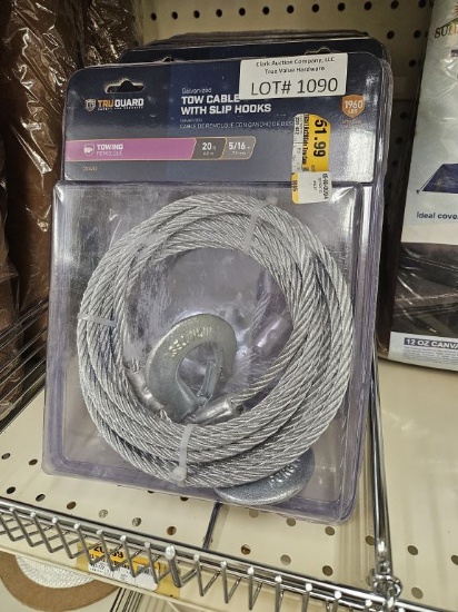 NEW TruGuard 20' 5/16" Galvanized Tow Cable
