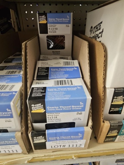 Lot of 4 Boxes of Coarse Drywall Screws 1lb