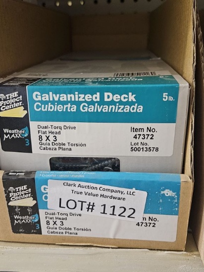 Lot of 2 Boxes of Galvanized Deck Screws 5lb