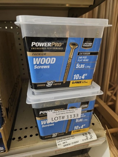 Lot of 2 Boxes of Premium Wood Screws 5lb
