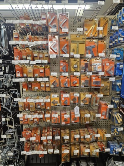 Section of NEW Assorted Screws and Hardware