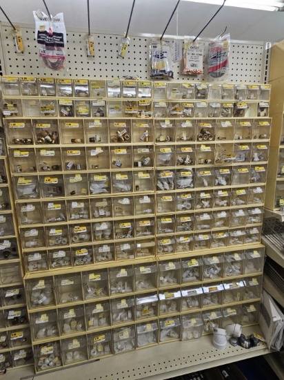 Section of NEW Assorted Plumbing Fittings