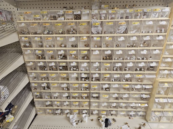 Section of NEW Assorted Plumbing Fittings