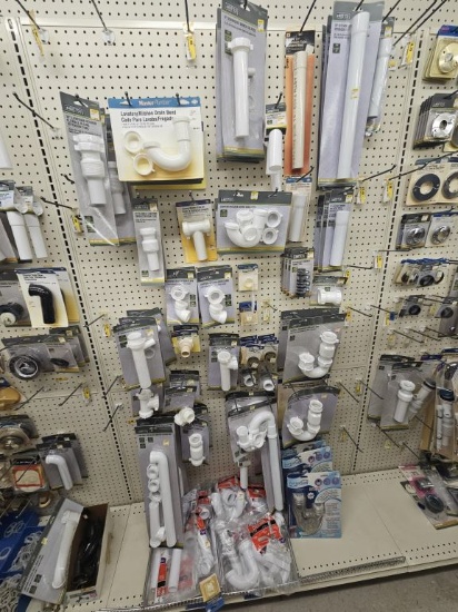 Section of NEW Assorted Faucet/Sink Drains