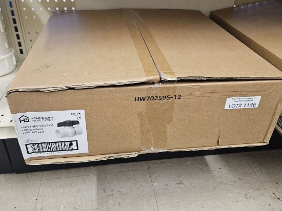NEW Case of 100ct Homewerks 3/4" PVC Ball Valves