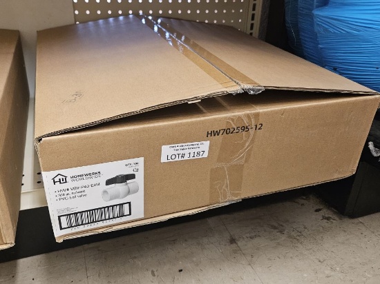 NEW Case of 100ct Homewerks 3/4" PVC Ball Valves