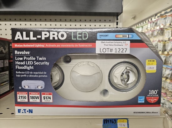 (2)NEW All-Pro LED Revolve Security Floodlight