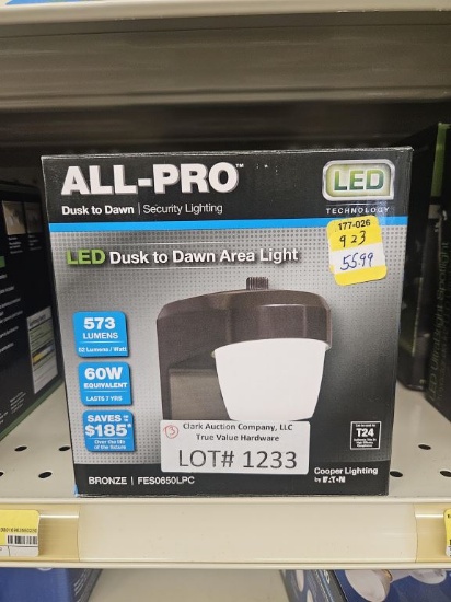 (3)NEW All-Pro LED Dusk-Dawn Security Light