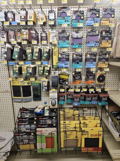 Section of NEW Assorted Sanding Accessories