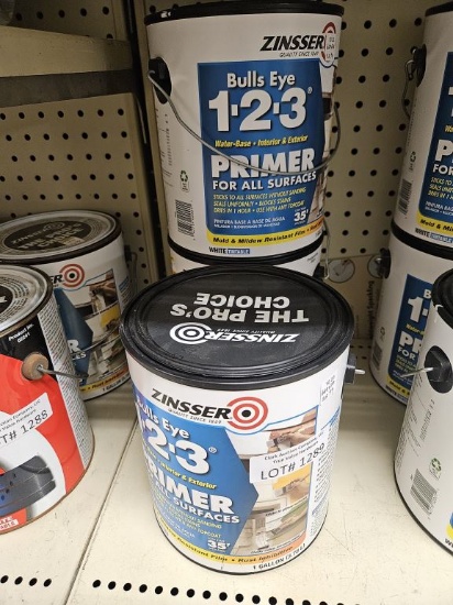 Lot of 3 NEW 1 Gallon Zinsser Bullseye Primer