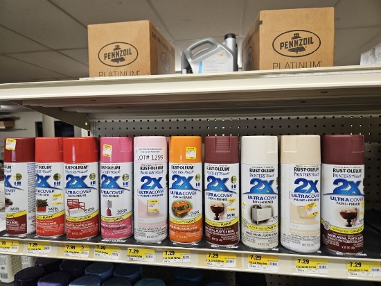 Lot of 20 NEW Rust-O-Leum Spray Paint