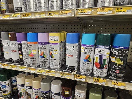 Lot of 27 NEW Assorted Spray Paint