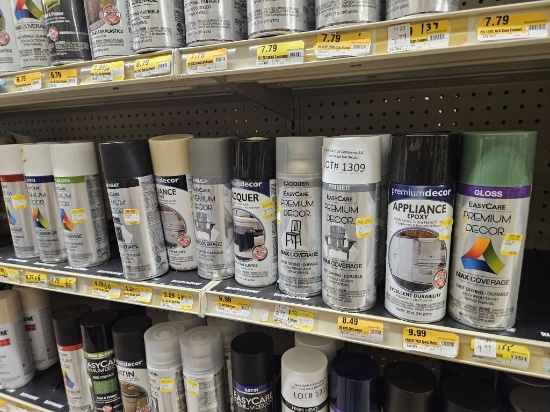 Lot of 19 NEW Assorted Spray Paint