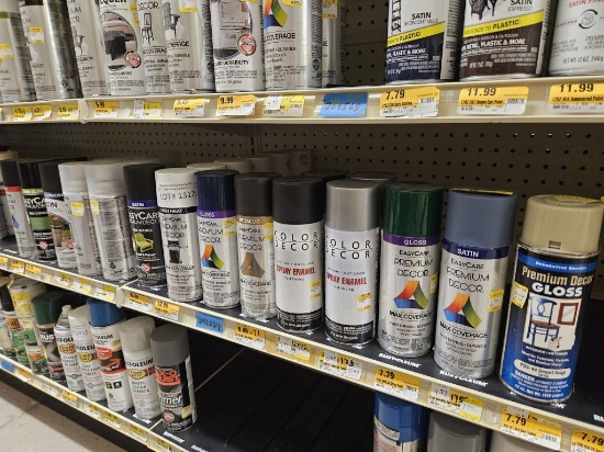 Lot of 26 NEW Assorted Spray Paint