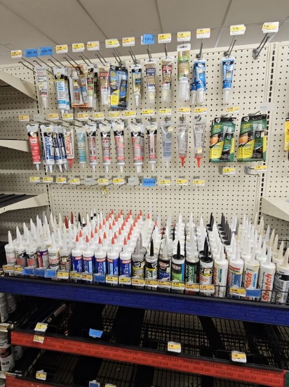 Section of NEW Sealants and Caulk