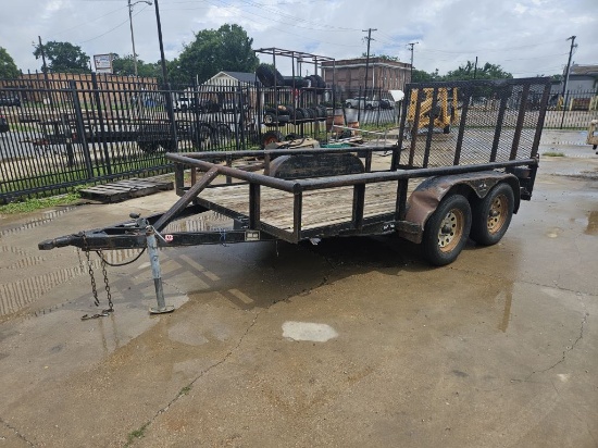 **2015 R&D 77"X12' T/A Trailer w/Gate