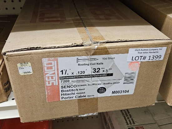 Lot of NEW 1 1/4" Senco Roofing Coil Nails