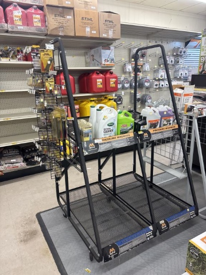 Rolling Metal Display w/Pressure Washer Contents