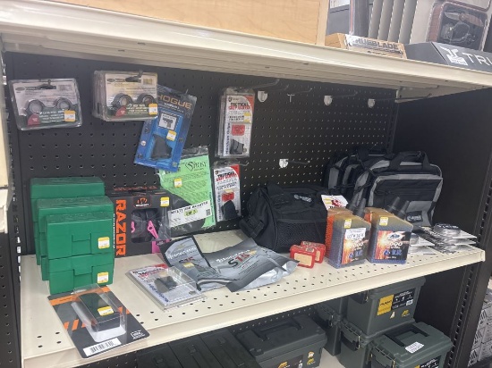 Shelf Lot of Assorted Tactical Supplies