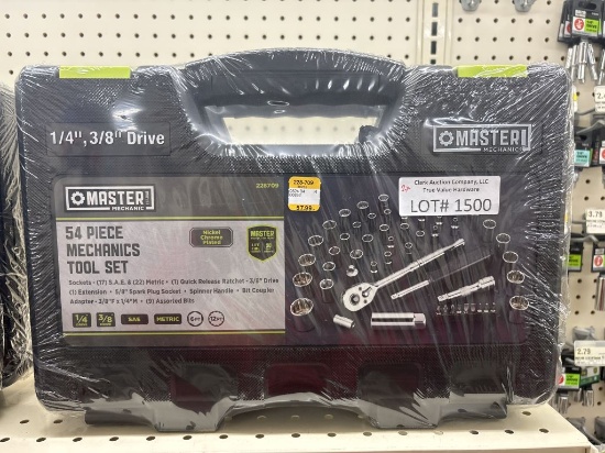 (2)NEW Master Mechanic 54pc Mechanic Tool Set