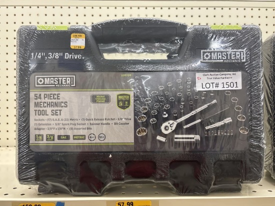 (2)NEW Master Mechanic 54pc Mechanic Tool Set