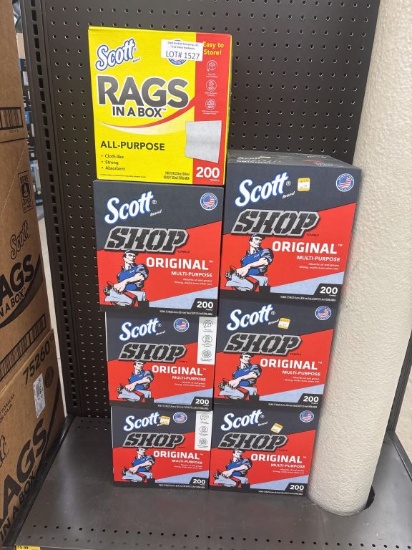 Lot of (7) NEW Shop Towel Boxes