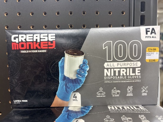Lot of 19 NEW Boxes of Grease Money Nitrile Gloves