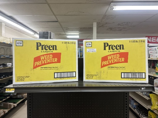 Lot of 2 NEW Cases of Preen Weed Preventer