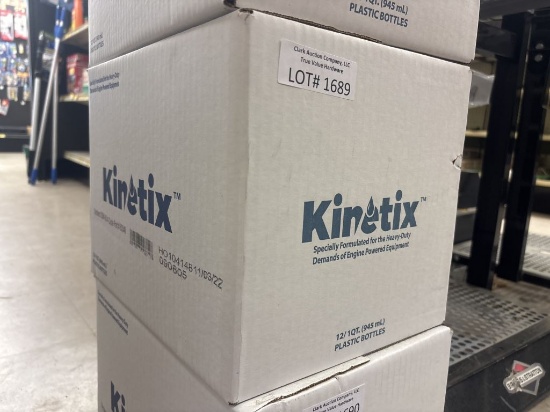NEW Case of 12-1qt Bottles of Kinetix 20W-50 Oil