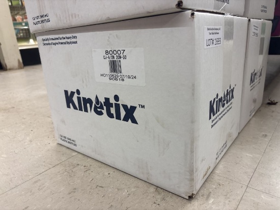 NEW Case of 12-1qt Bottles of Kinetix 20W-50 Oil