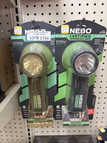 Lot of 4 NEW NEBO Model 6756 Flashlights
