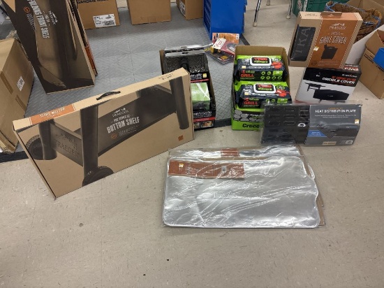 Box Lot of NEW Traeger and Other Grill Accessories