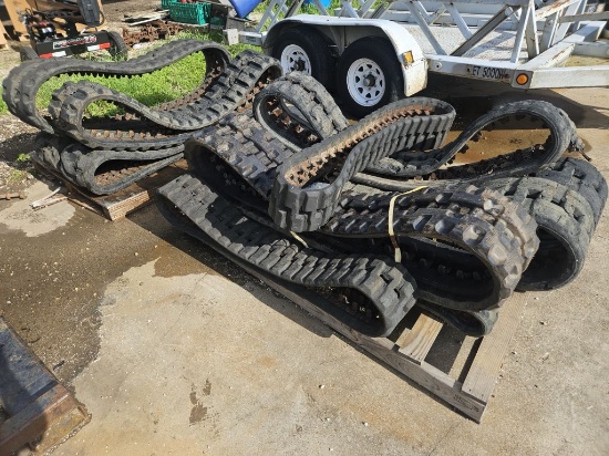 Pallet Lot of Assorted Used Skid Steer Tracks