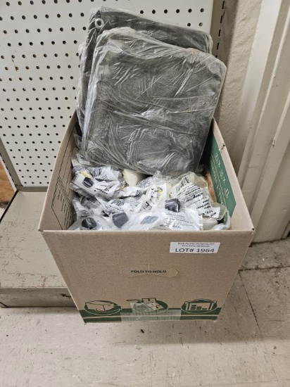 Canvas Cooler Covers and Box of NEW Rubber Feet