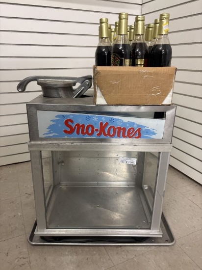 Gold Metal Deluxe Snokonette w/Assorted Syrups