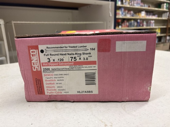 Box of Senco Full Round Head Nails