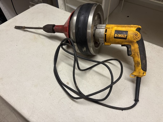 DeWalt DW246 1/2" VSR Drill w/Sewer Auger