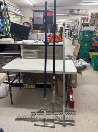 Lot of Assorted Drywall Rakes/Tools
