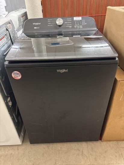 Whirlpool Top Load Washer in Volcano Black