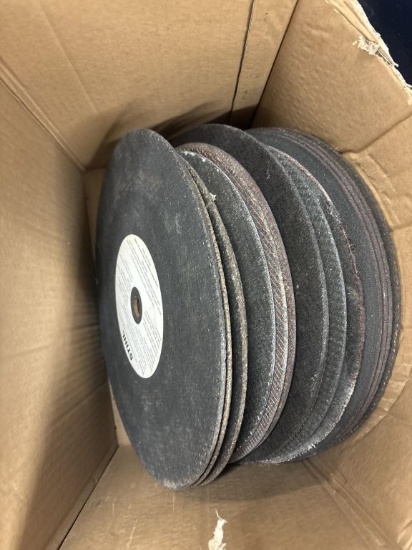 Box Lot of Assorted Grinding Blades