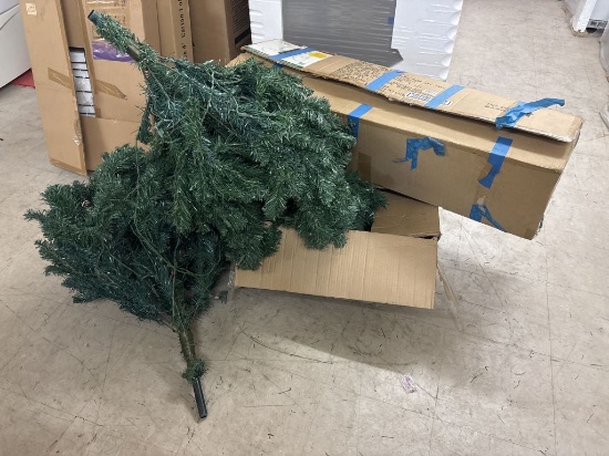 Lot of 2 Pre-Lit Christmas Trees