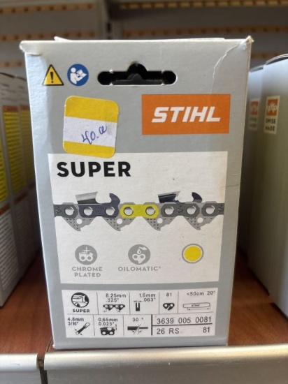 5 NEW Stihl 20" Chainsaw Chain 26RS 81 Drive Link