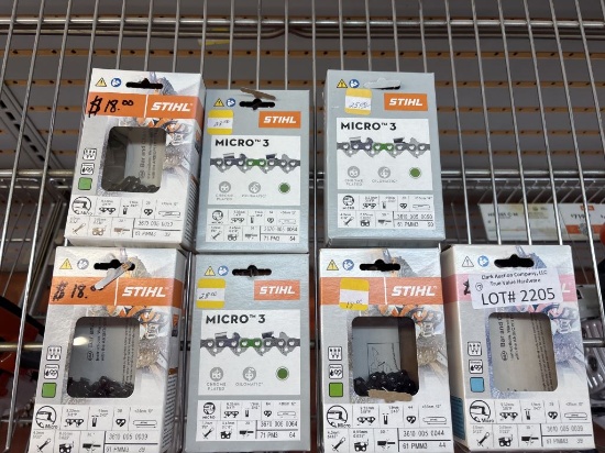 Lot of 7 NEW Stihl 10"-14" Chainsaw Chains