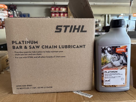 NEW Case of 12/1Qt Stihl Platinum Bar & Chain Lube