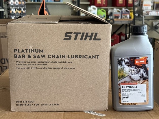 NEW Case of 12/1Qt Stihl Platinum Bar & Chain Lube