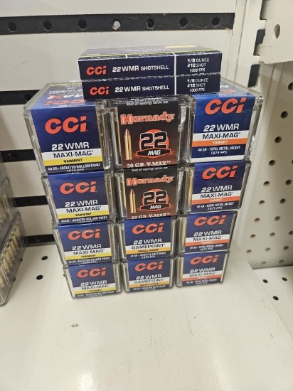600rds Assorted 22 Mag and 40rds CCI Shotshell